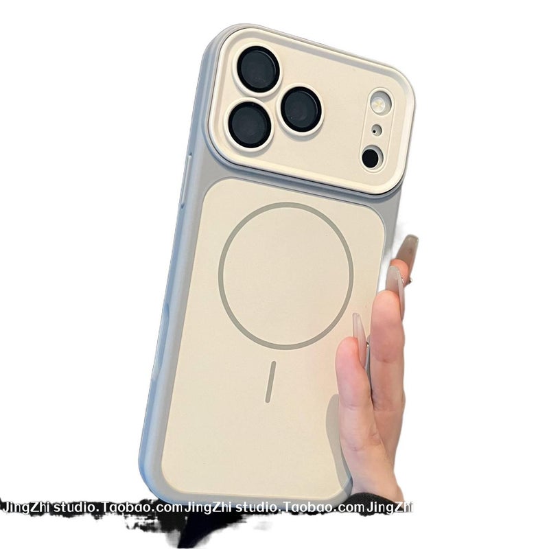 Acrylic MagSafe Case for iPhone 14 / 14 Plus / 14 Pro / 14 Pro Max with Drop Protection and Strong Magnetic plus Shockproof plus Skin Feel plus Matte Finish in White - Veloris - Image 1