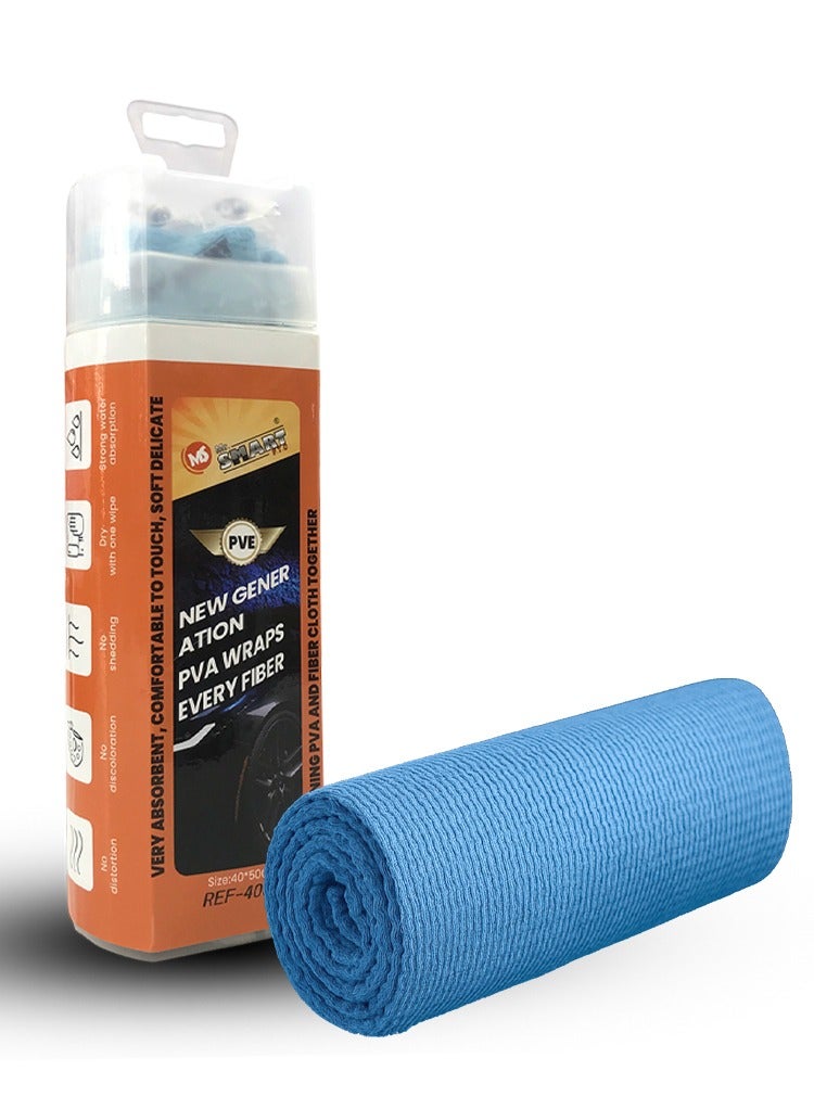 مستر سمارت منشفة تجفيف السيارات PVA من Mr.Smart، مصنوعة من الألياف الدقيقة، آمنة على الطلاء، مع قدرة امتصاص مُحسّنة - Image 1