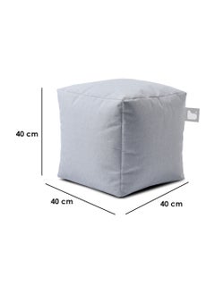 Extreme Lounging Extreme Lounging® - Original Pastel B-Box Pouf - Made in UK - Premium Quality Double Stitched Ottoman - UV Protected & Waterproof Stool, Ideal for Indoor & Outdoor Use - 40x40x40cm - Blue  - Image 2