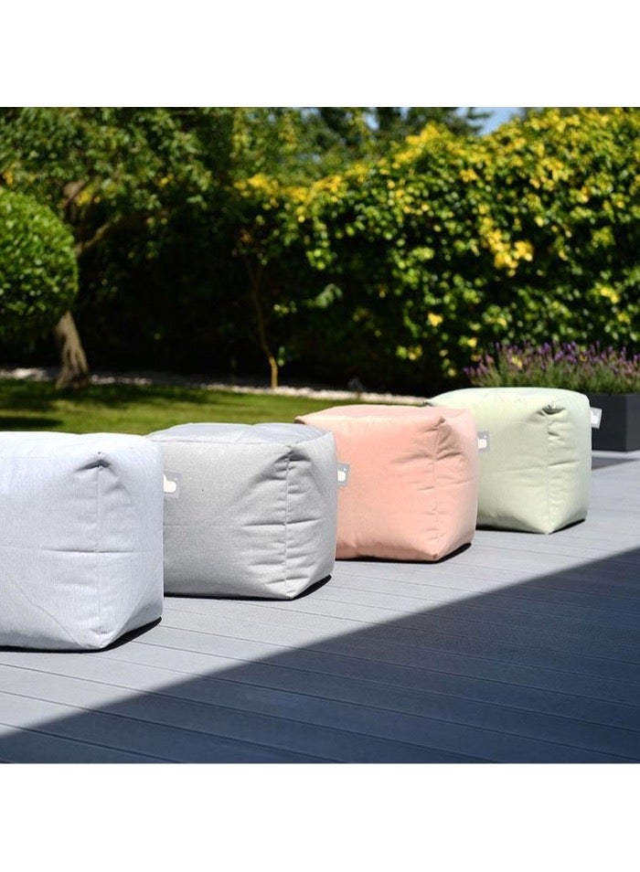 Extreme Lounging Extreme Lounging® - Original Pastel B-Box Pouf - Made in UK - Premium Quality Double Stitched Ottoman - UV Protected & Waterproof Stool, Ideal for Indoor & Outdoor Use - 40x40x40cm - Blue - Image 5