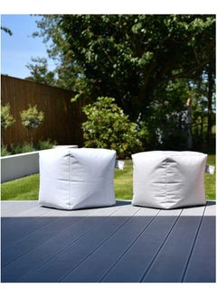 Extreme Lounging Extreme Lounging® - Original Pastel B-Box Pouf - Made in UK - Premium Quality Double Stitched Ottoman - UV Protected & Waterproof Stool, Ideal for Indoor & Outdoor Use - 40x40x40cm - Blue  - Image 4