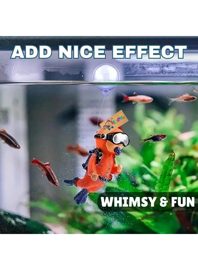 Western Era Diver Decor Adds A Touch Of Realism To Your Aquarium With Its Lifelike Underwater Theme. Featuring Vibrant Colors And Crafted From Non-Toxic Materials, This Aquarium. - Image 4