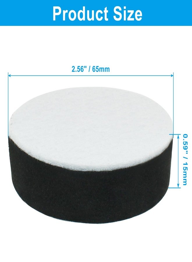 LifCratms رافعات سرير الأثاث الدائرية من LifCratms، رافعات طاولات الأريكة ذاتية اللصق، تضيف ارتفاعًا بمقدار 1/2 بوصة مع وسادة من اللباد (أسود، عرض 2.56 بوصة) - Image 2