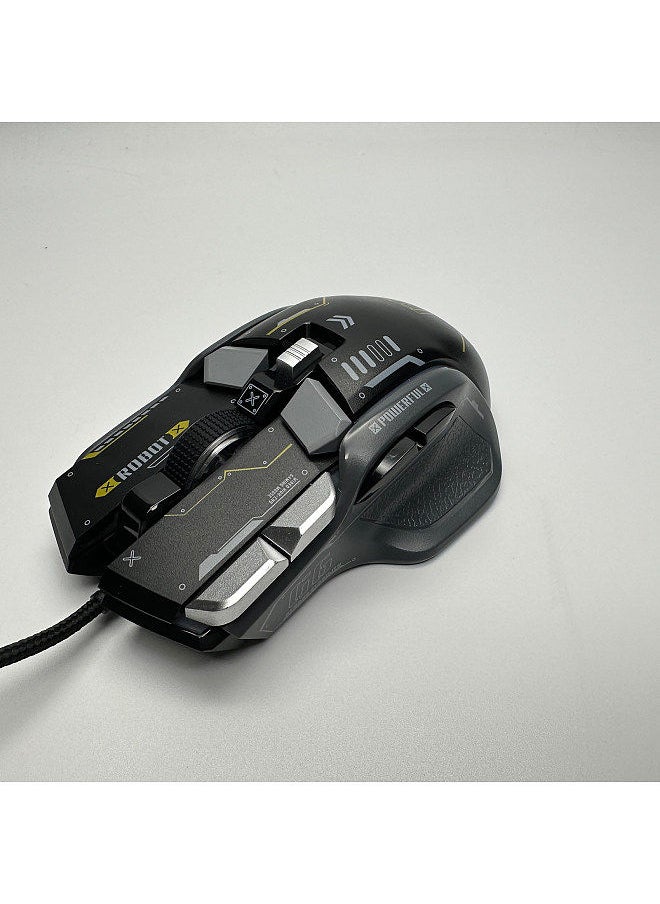 Generic - G6 RGB 12-Key Mechanical Mouse Wired Gaming Mosue Ergonomic Design 10-key Macro Programmable Setting 6-Speed Adjustable DPI 13 RGB Lighting Modes - Image 1
