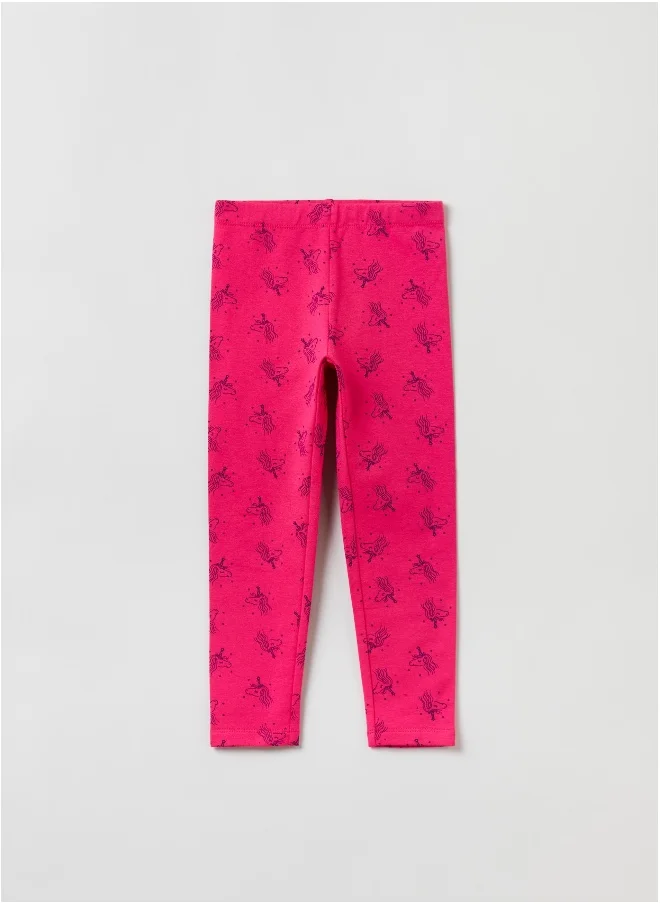 او في اس Leggings with all-over unicorn print