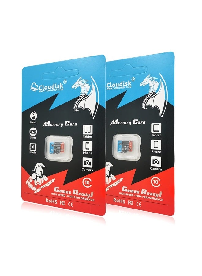 Cloudisk 2Pack Micro SD Card 4GB U1 Class 10 Micro SDHC High Speed Memory Card Optimized for Gaming, Cell Phone, Camera, Tablets and Drones  - Image 3