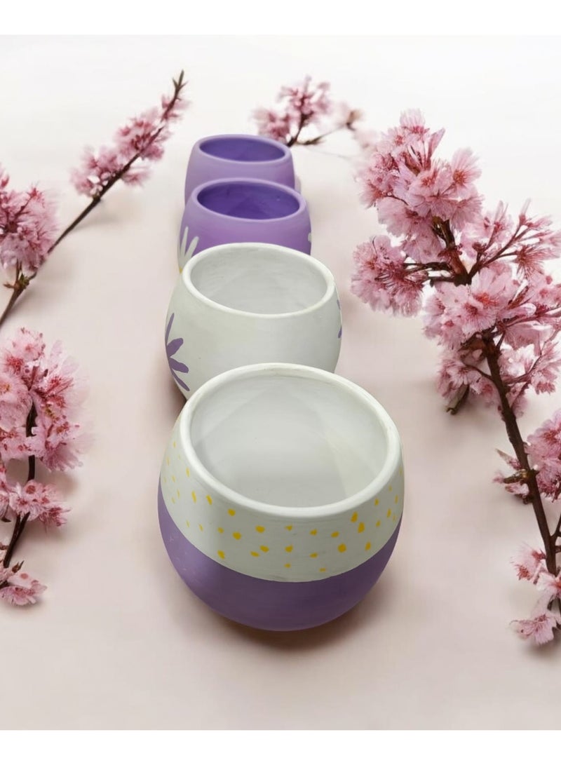 color zone pottery 4 Pottery Planter Pots For - Office Decor, Kitchen Accessories And Home Decor. - Image 4