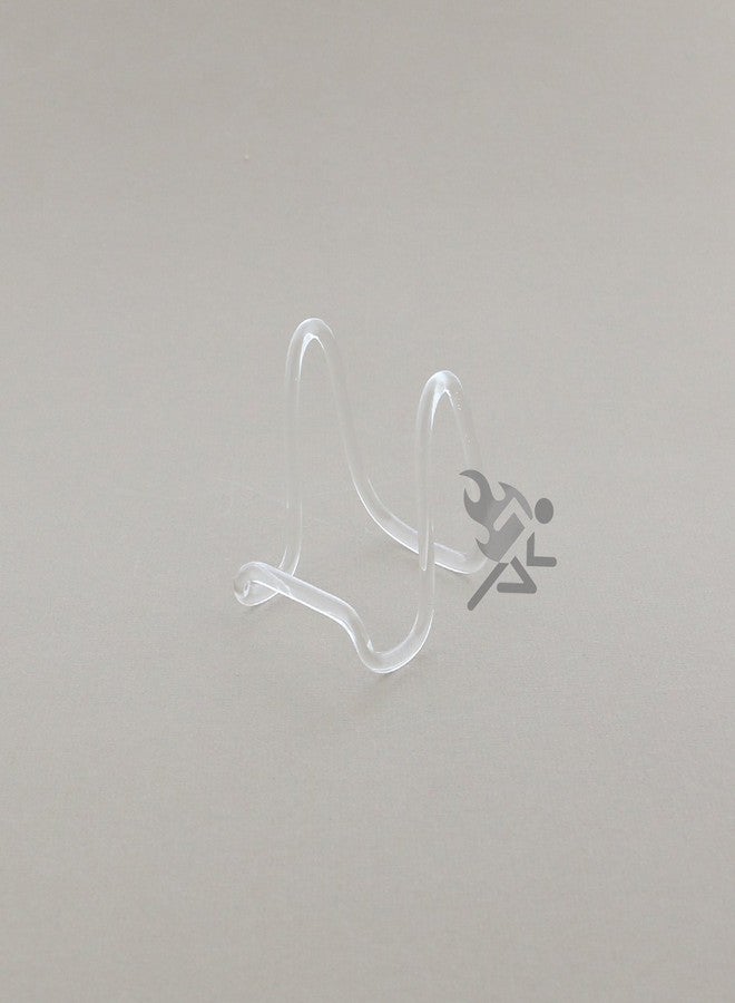 OnFireGuy Clear Acrylic Plate Display Easel 3" Rod, Qty: 1 - Image 2