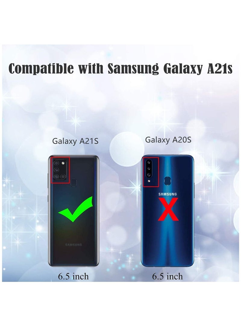 جراب Samsung Galaxy A21s المرن الناعم المصنوع من مادة البولي يوريثان النحيف وشفاف للغاية وغطاء واقٍ من الكريستال الشفاف - Image 2