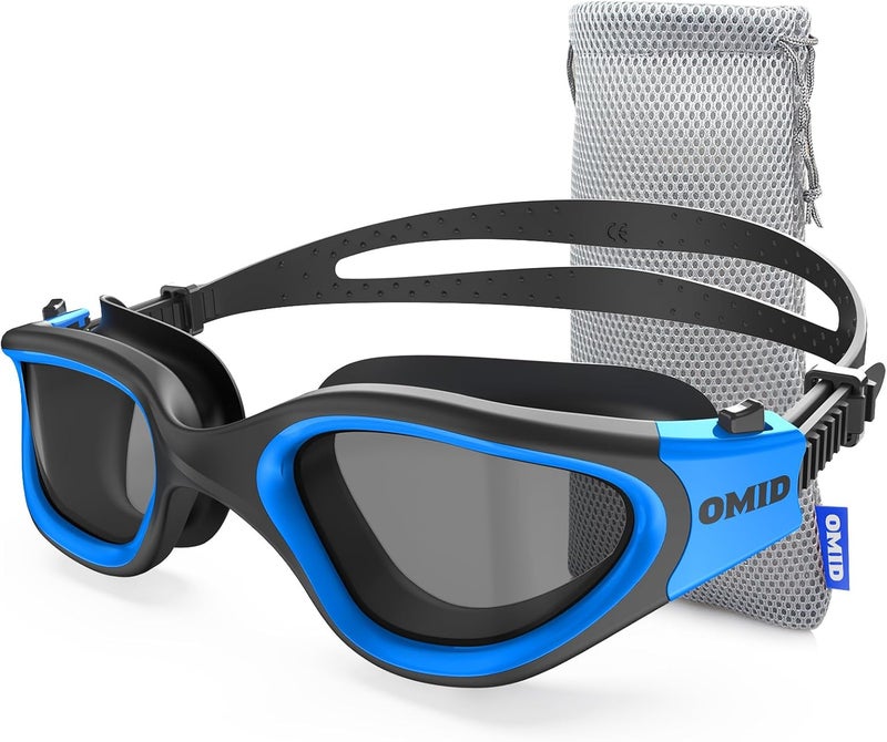 OMID Swim Goggles, P2 Polarized Swimming Goggles for Men Anti-fog Goggles Swimming for Adult Women - Image 1
