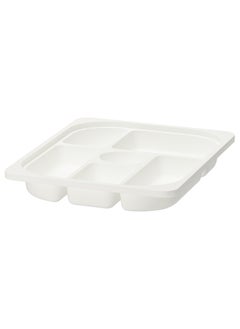 Trofast Storage tray with compartments white 42x30x5 cm 