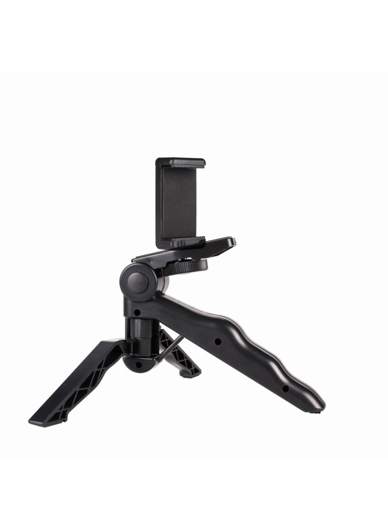 Generic Foldable Mini Tripod Stand for Live Streaming[Mobile phone] beauty leg tripod + double hole clip [Mobile phone] beauty leg tripod + double hole clip 