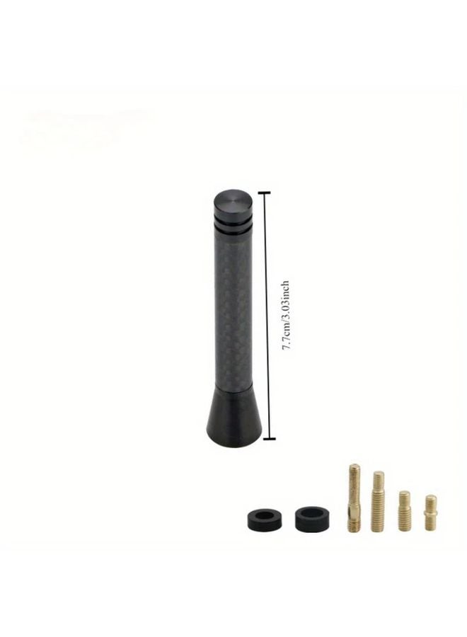 Mini Cooper هوائي ماست نمط ألياف الكربون 7 سم علم الاتحاد جاك ملحق - Image 1