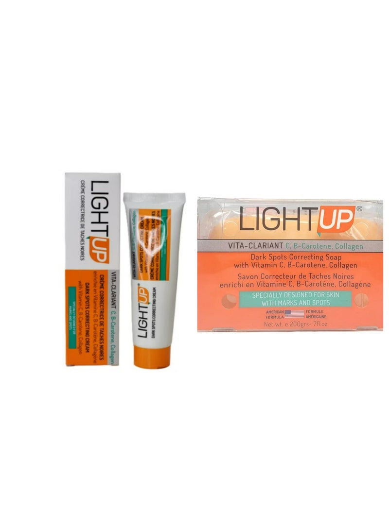 Light Up Dark Spots Correcting Cream With Vitamin C 40g And Soap 200g - Image 1