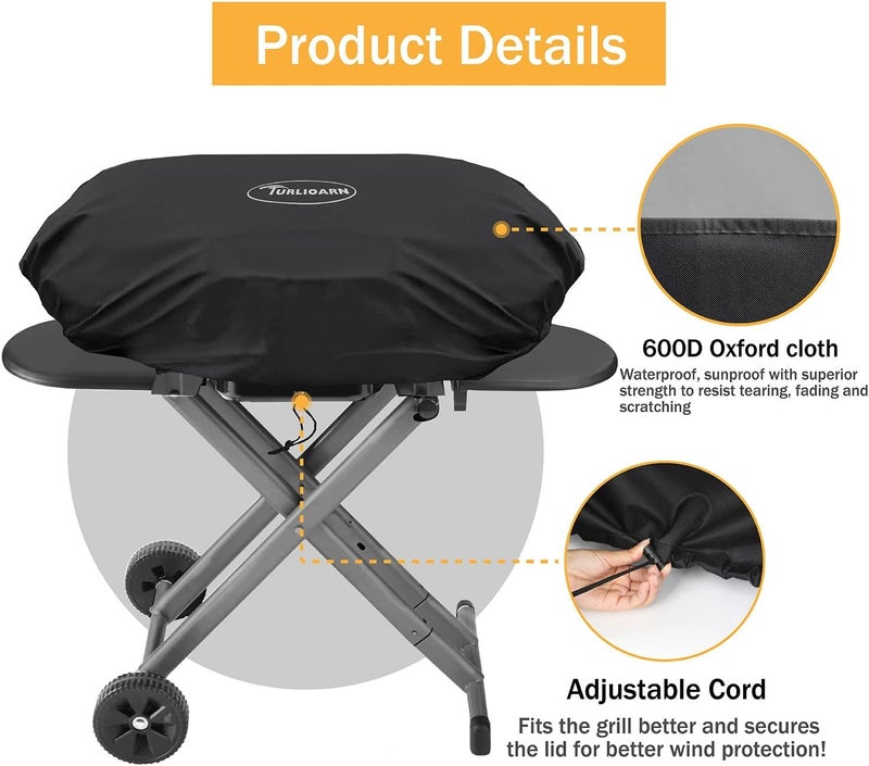 غطاء فرن متين لاستخدامه مع أفران Coleman Roadtrip LX/LXX/LXE/285 و Smoke Hollow 205، بالإضافة إلى ملحقات أفران Coleman Roadtrip. - Image 3