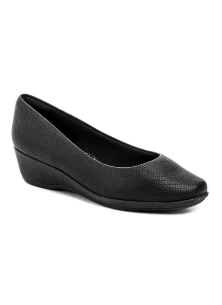Piccadilly WOMEN'S BUSINESS COURT WEDGE HEELS (1.5 INCH) - BLACK - MADE IN BRAZIL  - Image 2
