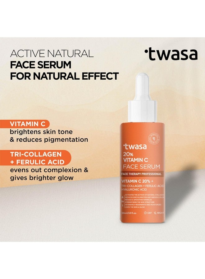 Twasa Vitamin C Face Wash & Face Serum Skin Care Combo Kit (100ml+ 30ml) For Skin Brightening & Reduces Dark Spots For All Skin Types, For Men and Women - Image 4