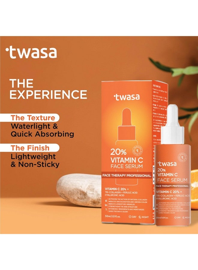 Twasa Vitamin C Face Wash & Face Serum Skin Care Combo Kit (100ml+ 30ml) For Skin Brightening & Reduces Dark Spots For All Skin Types, For Men and Women - Image 5