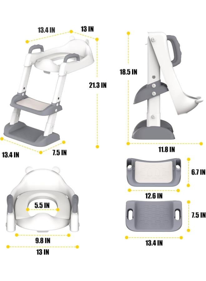 Adjustable Potty Training Seat with Step Stool & Anti‑Slip Pads - Image 2