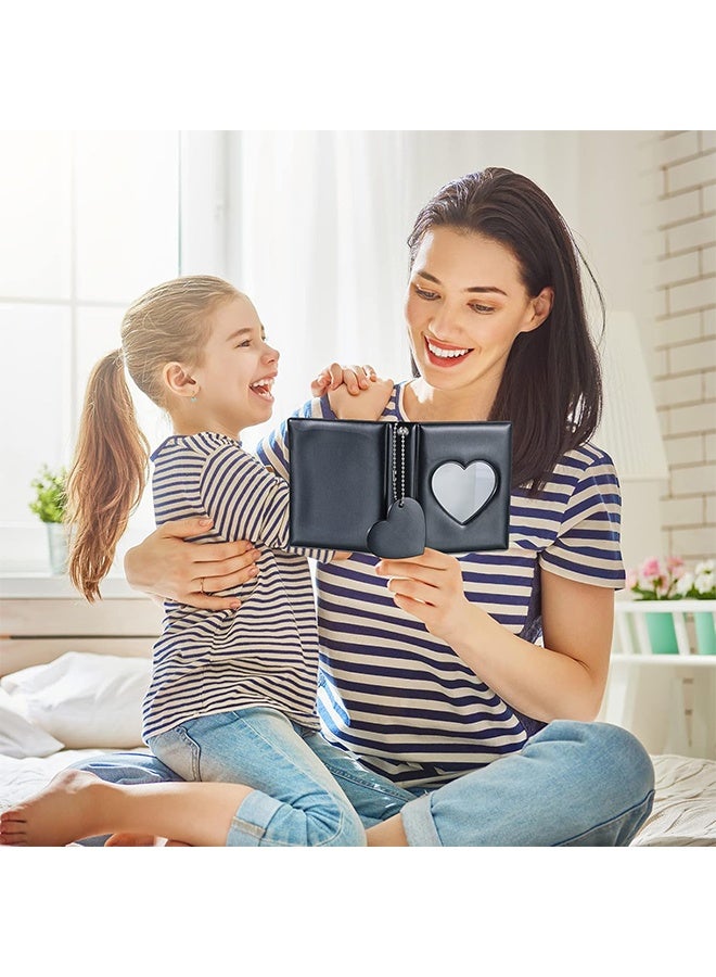 3 Inch Photocard Holder Book, Mini Photo Album with Mirror-Like Photocard Binder, 32 Pockets, Black - Image 5