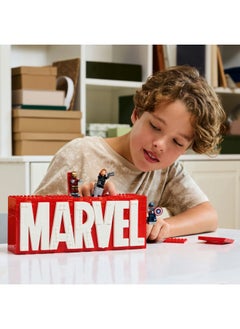 LEGO Marvel: MARVEL Logo & Minifigures - Super-Hero Building Toy with 5 Characters incl. Iron Man, Thor, Black Widow & Hulk - Avengers Gift for 12+ Year Old Boys, Girls & Teens 76313 (931 pieces)  - Image 3
