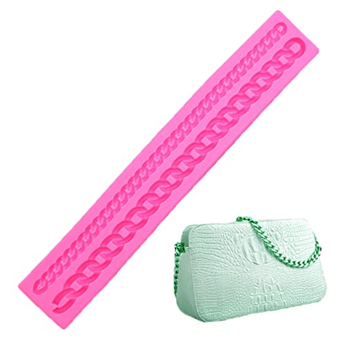 DD-life 2-Pack Pie Crust Silicone Molds, Rope Pearl Lace Fondant Mold,Chain Shaped Silicone Fondant Mold for Cake Decorating - Image 4