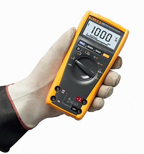Fluke 179 Multimeter with Backlight Includes BuiltIn Thermometer to Measure Temperature Measures TrueRMS AC Current and Voltage Frequency Capacitance Resistance Continuity and Diode - Image 3