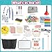 wookidel Pretend Play Teacher Set for Kids with Numbers Bell Whiteboard Learning Clock Over 40 Pieces Included Pretend Set Toys Gift for Kids Age 5 6 7 8 - Image 3