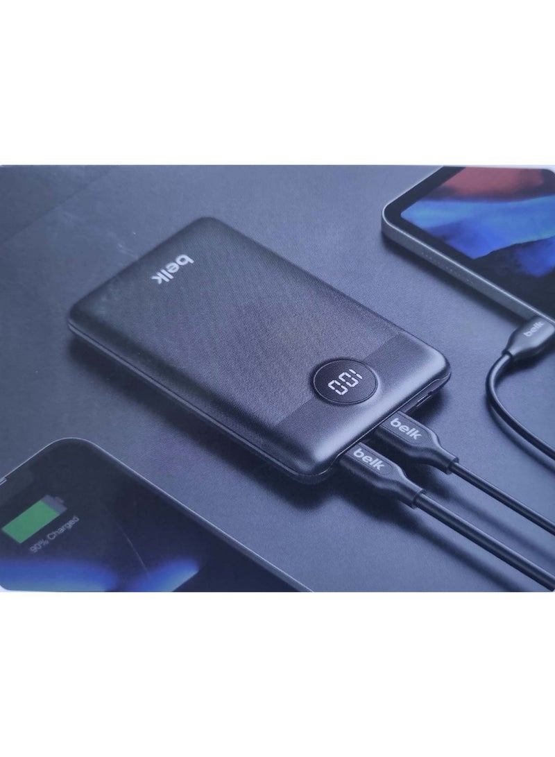 بيلك شاحن باور بانك سريع 10000 مللي أمبيرPD20W شاشة LED ذكية مع كابل - Image 3