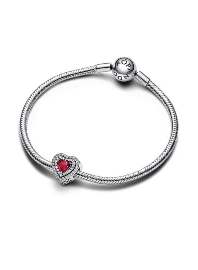 PANDORA Sparkling Levelled Heart Charm