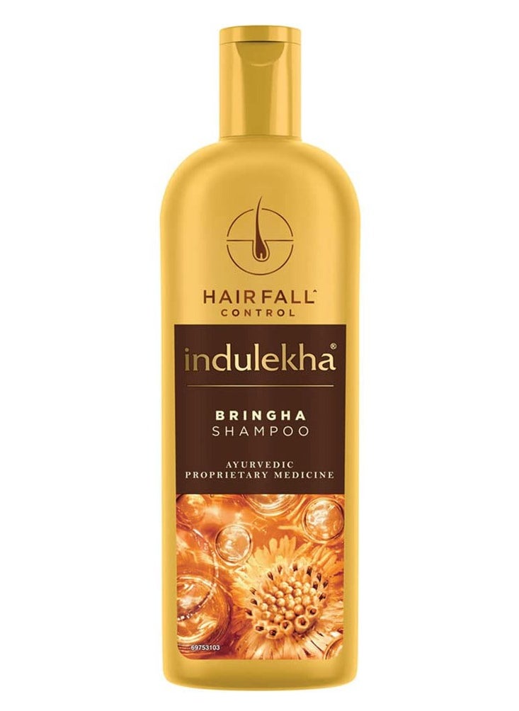 Indulekha Bringha, Shampoo, 340ml, for Hair Fall Control, with Bringharaj Extracts, Amla, Shikakai, Paraben-Free, for Men and Women