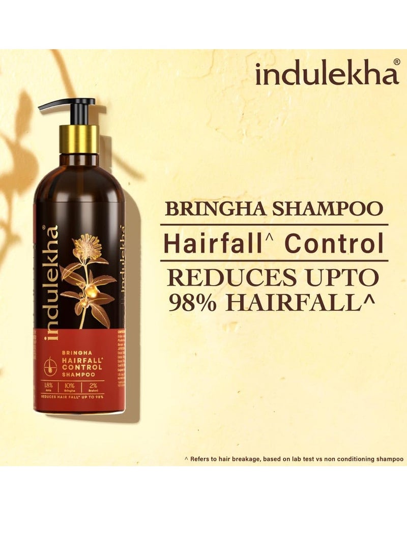 إندوليكا شامبو إندوليكا برينجها، 340 مل، للتحكم في تساقط الشعر، بمستخلصات برينجهاراج، وأملا، وشيكاكاي، وخالي من البارابين، للرجال والنساء - Image 5