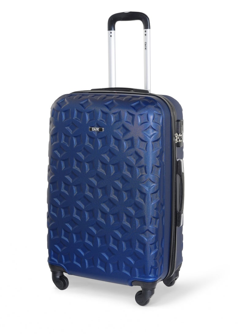 KTMC 3-Piece ABS Luggage Set 20/24/28 inches Carry-On & Checked Suitcases, KTMC-9191 Navy - Image 5