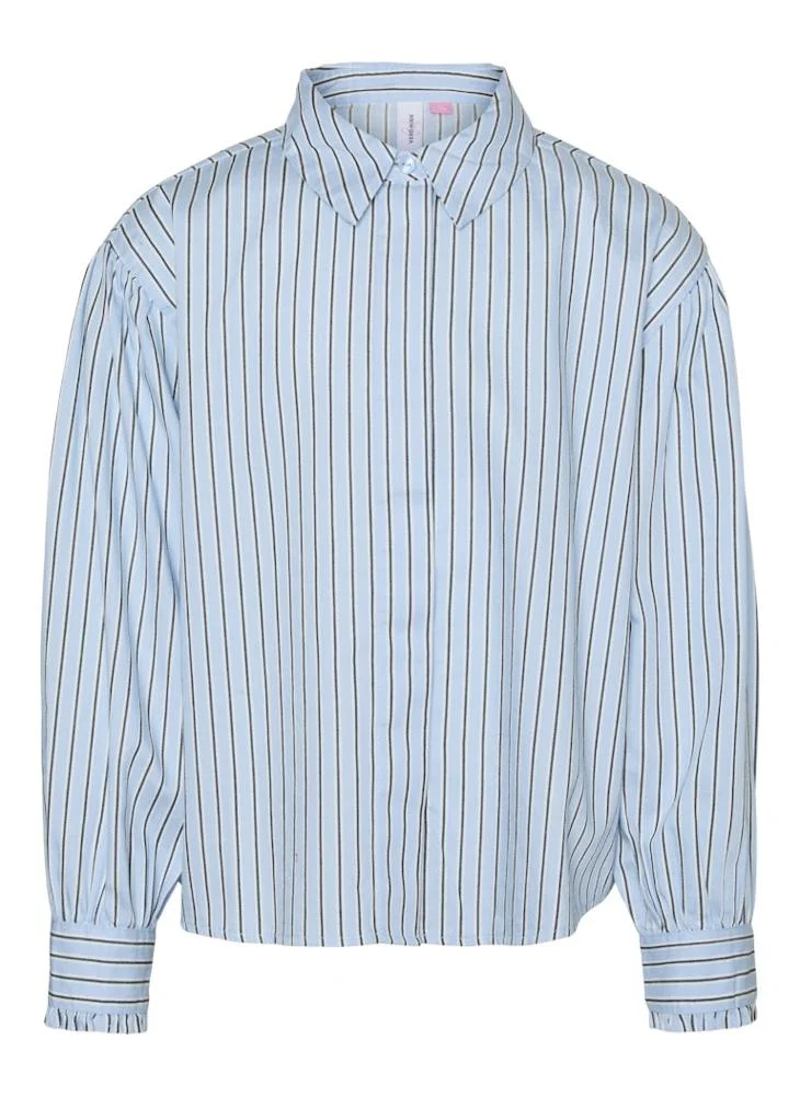 Vero Moda Girl Kids Striped Button Down Shirt