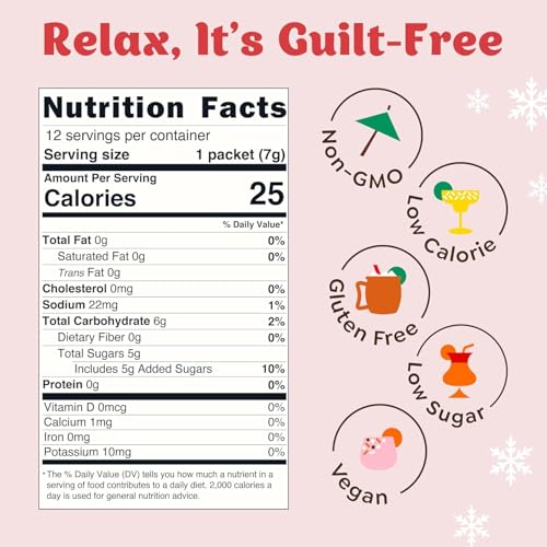 Craftmix Holiday Variety Cocktail & Mocktail Drink Mixer, Skinny Mixes - Water Flavoring Packets - Made With Real Ingredients - Vegan, Low-Carb, Low-Sugar, Non-GMO, Dairy Free, Gluten Free, 12 Pack - Image 5