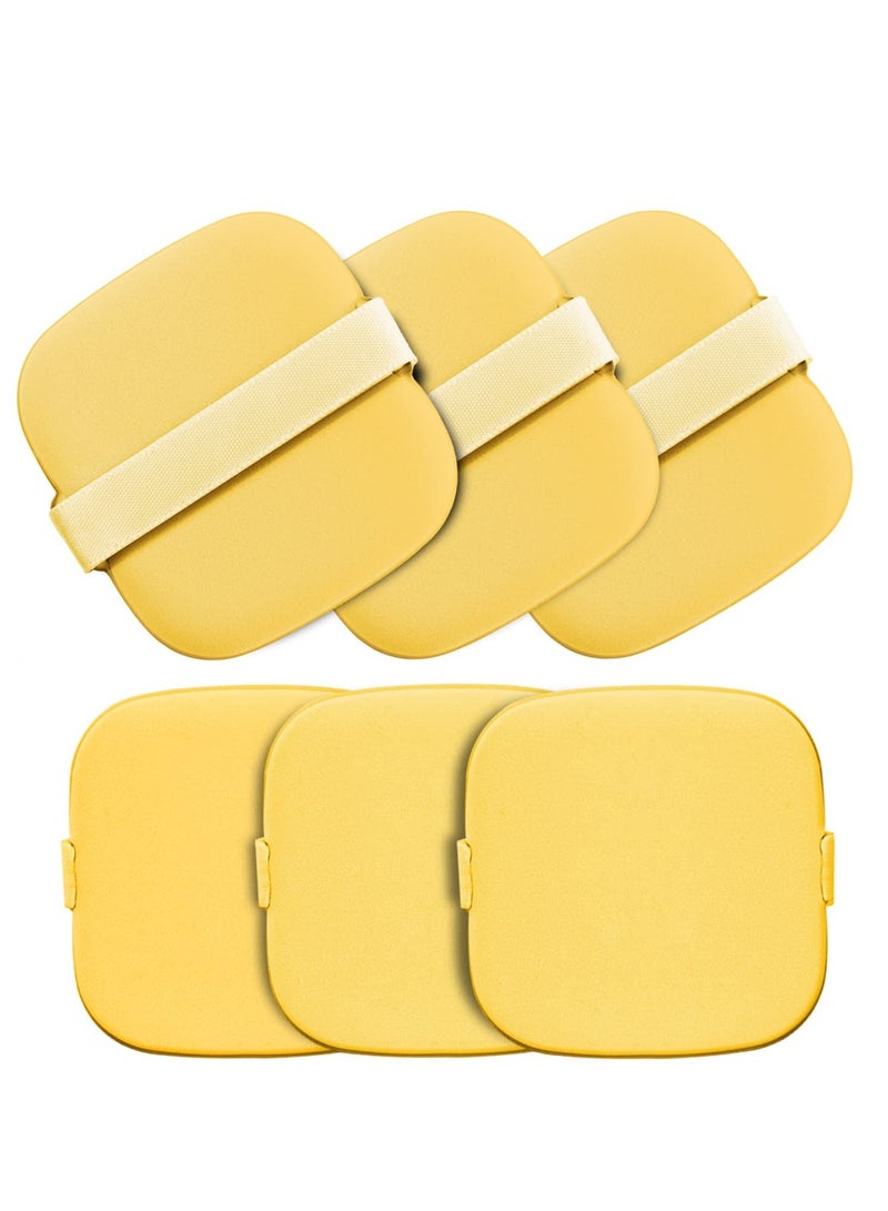 Excefore مجموعة من 6 اسفنجات مكياج، اسفنجات بودرة ناعمة للوجه، مناسبة للبودرة السائبة وبودرة الجسم وبودرة المعادن وأدوات المكياج التجميلية - Image 1