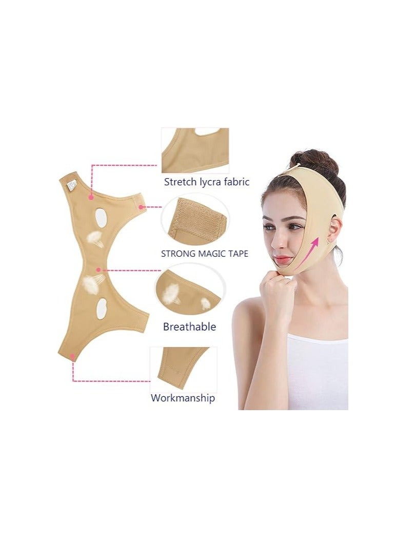 Pain-Free Face and Chin Slimming Device, V-Shape Chin Lifting Tape, Removes Sagging Skin and Reusable, Comfortable Designed Tape Makes It Not Fall Easily While You Sleep - Image 4