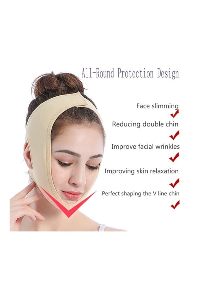 Pain-Free Face and Chin Slimming Device, V-Shape Chin Lifting Tape, Removes Sagging Skin and Reusable, Comfortable Designed Tape Makes It Not Fall Easily While You Sleep - Image 1