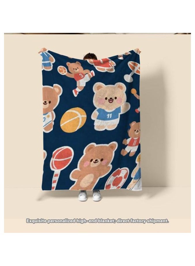 general Flannel thin blanket (warm and comfortable, suitable for sleep, gaming, dust removal and sandproof) 150cm*200cm - 617 - Image 4