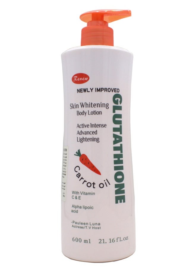 Renew - Renew Carrot Glutathione Whitening Lotion 600ml - Image 1
