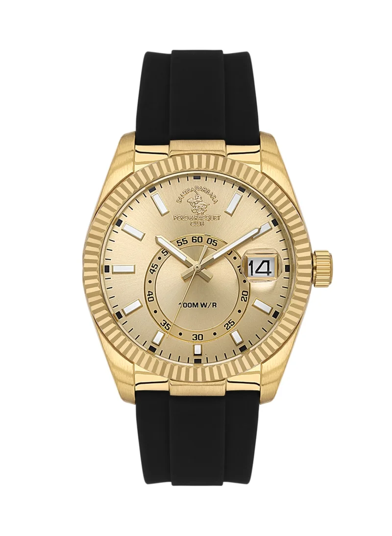 SANTA BARBARA POLO & RACQUET CLUB Santa Barbara Polo & Racquet Club - Legend Men's Watch | Stainless Steel Band with Steel Case | Analog | Round Dial | Mineral Glass | Japanese Quartz | Water Resistance 50 Meters
