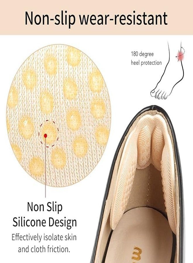 MEBISO MEBISO Heel Pads for Shoes That Are Too Big, Non-Slip Heel Grips with Cushioned Inserts, Prevent Blisters & Heel Slippage, Fits Men & Women (2, BLACK, BUTTERFLY HEEL LINER) - Image 4