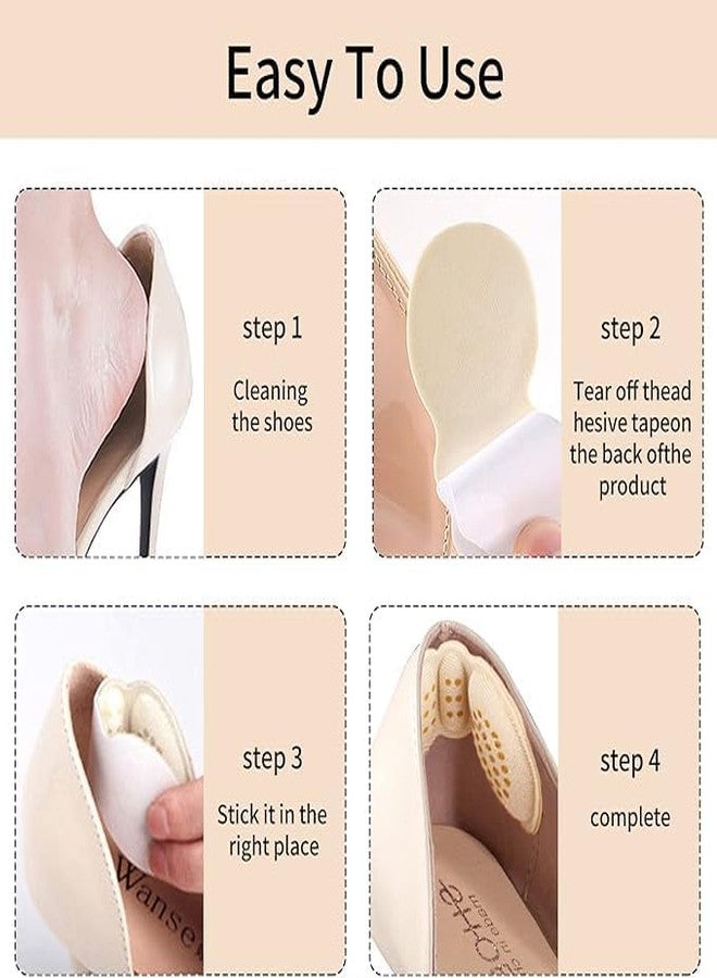 MEBISO MEBISO Heel Pads for Shoes That Are Too Big, Non-Slip Heel Grips with Cushioned Inserts, Prevent Blisters & Heel Slippage, Fits Men & Women (2, BLACK, BUTTERFLY HEEL LINER) - Image 3