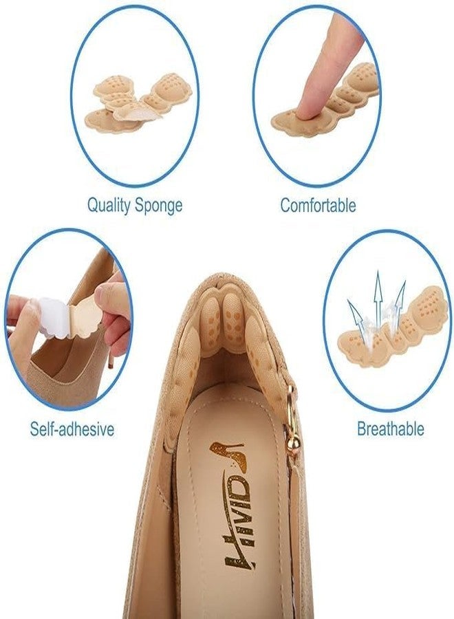 MEBISO MEBISO Heel Pads for Shoes That Are Too Big, Non-Slip Heel Grips with Cushioned Inserts, Prevent Blisters & Heel Slippage, Fits Men & Women (2, BLACK, BUTTERFLY HEEL LINER) - Image 5