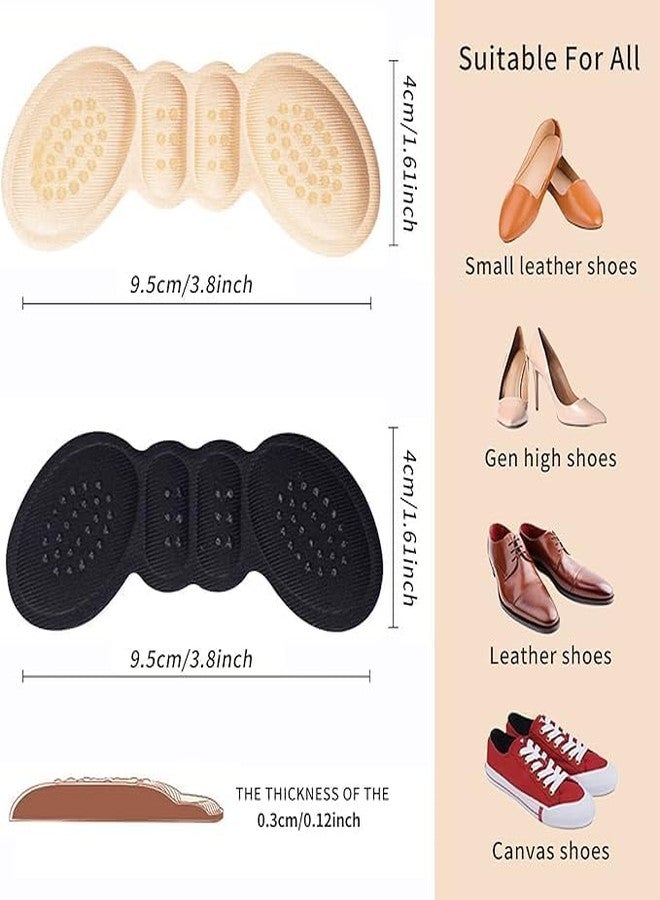 MEBISO MEBISO Heel Pads for Shoes That Are Too Big, Non-Slip Heel Grips with Cushioned Inserts, Prevent Blisters & Heel Slippage, Fits Men & Women (2, BLACK, BUTTERFLY HEEL LINER) - Image 2