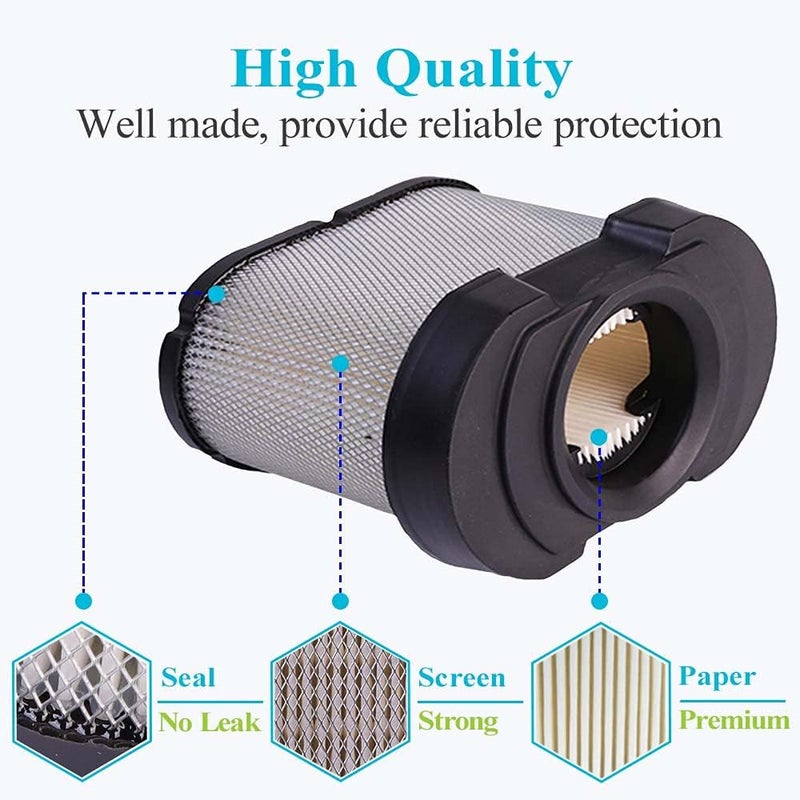 HOODELL Professional 792105 Air Filter, Durable 276890 Air Cleaner with Fuel Filter, Compatible with V-Twin Engine 44H777 5405K 593240 4163205 GY21057 Air Filter - Image 5