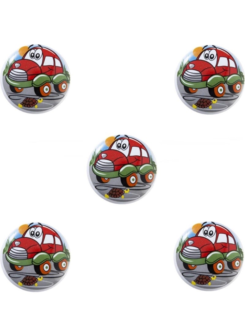 Eym 5 Pieces Porcelain Button Car Kid's Room Furniture Cabinet Handle  - Image 1