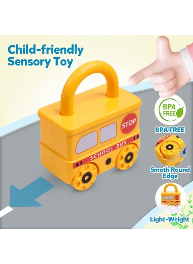 GKDOMS Montessori Learning Toys Sorting & Matching Locks and Keys Toddlers Sensory Car Activity Fine Motor Toy, Birthday Gifts for Kids Age 2-5 Years, Easter Basket Stuffers - Image 5