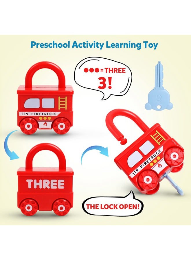 GKDOMS Montessori Learning Toys Sorting & Matching Locks and Keys Toddlers Sensory Car Activity Fine Motor Toy, Birthday Gifts for Kids Age 2-5 Years, Easter Basket Stuffers - Image 4
