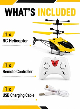Remote Control Helicopter Flying Toys, 2.5 Channel High Low Flight Suspension Induction Helicopter, Mini RC Helicopter for Kids Party Favours, Boy&Girls Birthday Gifts - view 5